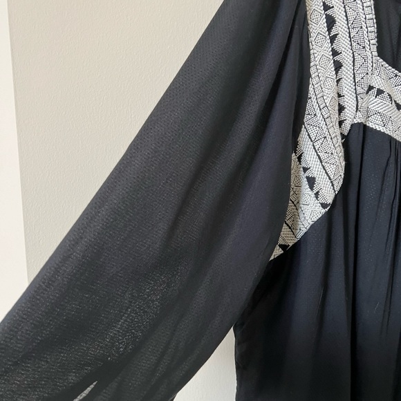 LUCKY BRAND Peasant Embroidered blouse with square neck - Picture 5 of 5